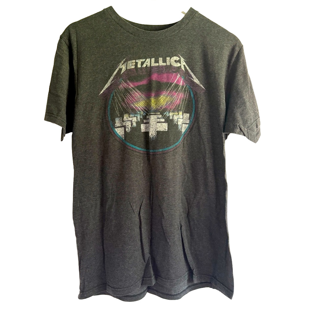 ⚡️ Metallica Master of Puppets Gray Graphic T-Shirt ⚡️